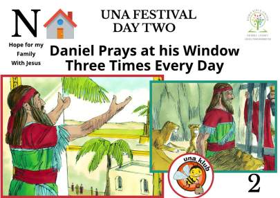 DAY TWO ENGLISH - DANIEL PRAYS AT HIS WINDOW THREE TIMES EVERY DAY - BIG BOOK